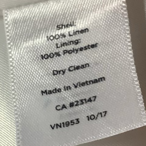 Talbots plus size linen jacket peplum 18W - Picture 4 of 8